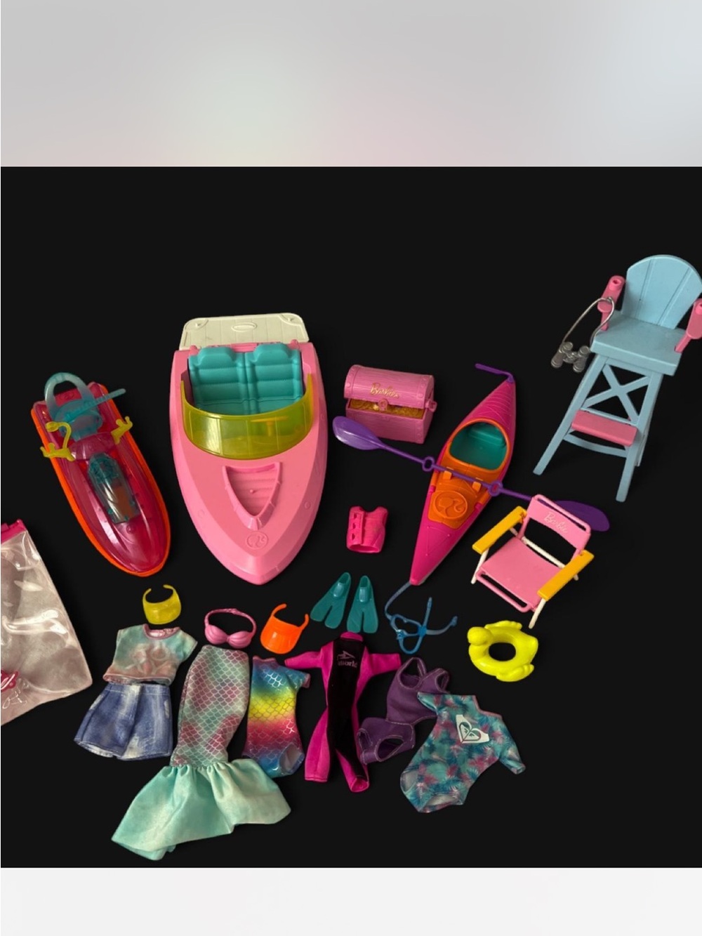 🏖️ Barbie Beach Vaycay Vibes 🏖️ #barbie #lot #dolls #accessories